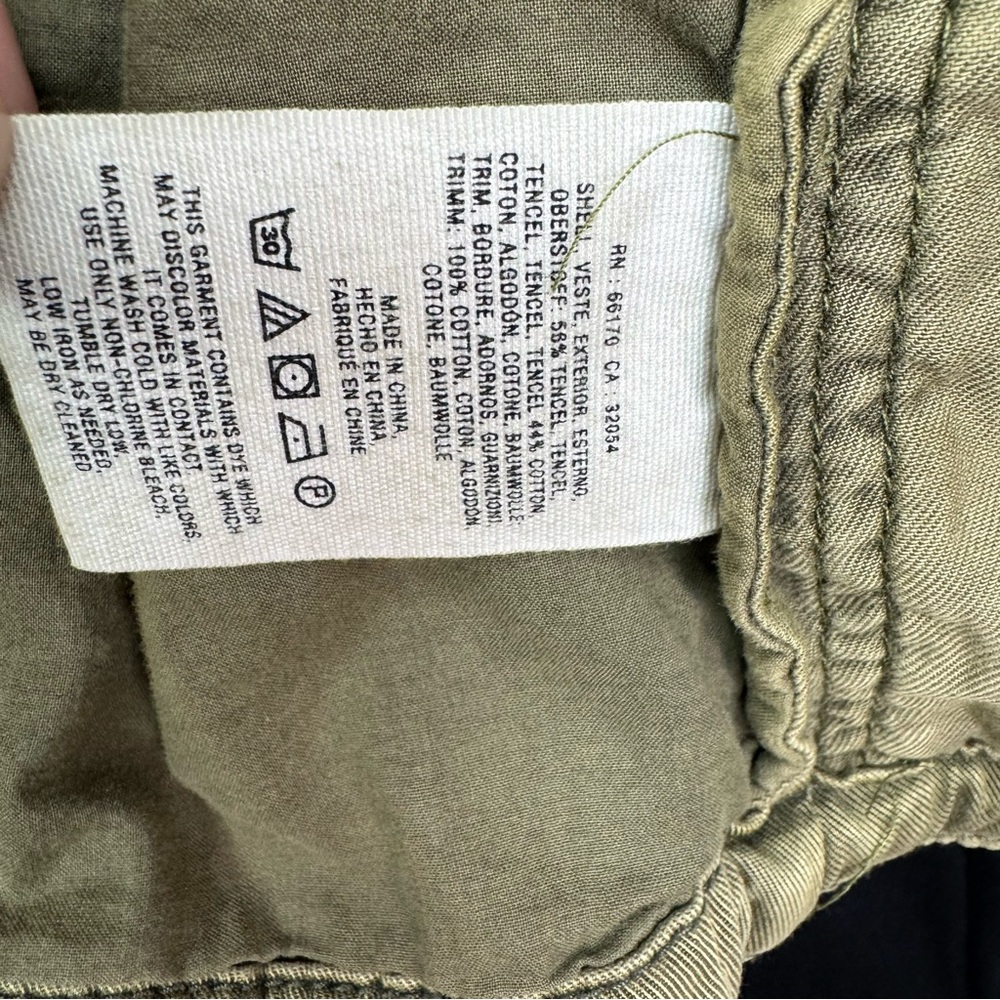 Anthropologie Hei Hei Green Marais Eyelet Anorak Utility Jacket L - Picture 9 of 9